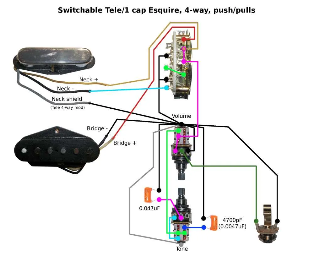 4 way telecaster wiring diagram 4 way telecaster wiring diagram